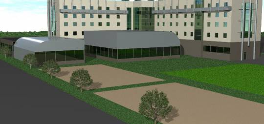 Koncepcja architektoniczna trzygwiazdkowego hotelu Centrum Szkolenia Sił NATO w Bydgoszczy
